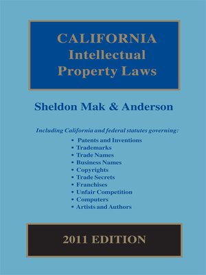 cover image of California Intellectual Property Laws